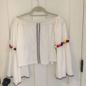 PITUSA POM POM CROP TOP